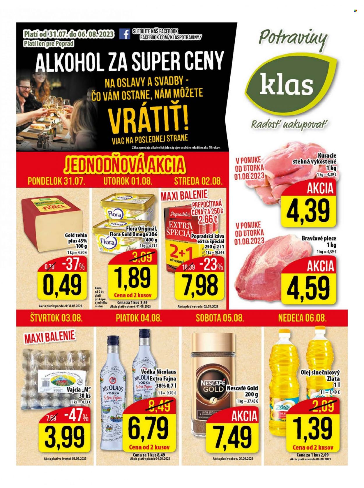 Leták Klas - 31.7.2023 - 6.8.2023. Strana 1