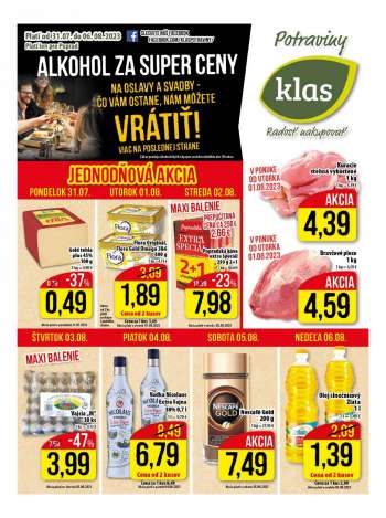Leták Klas - 31.7.2023 - 6.8.2023.