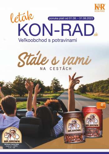 Leták KON-RAD - 1.8.2023 - 31.8.2023.
