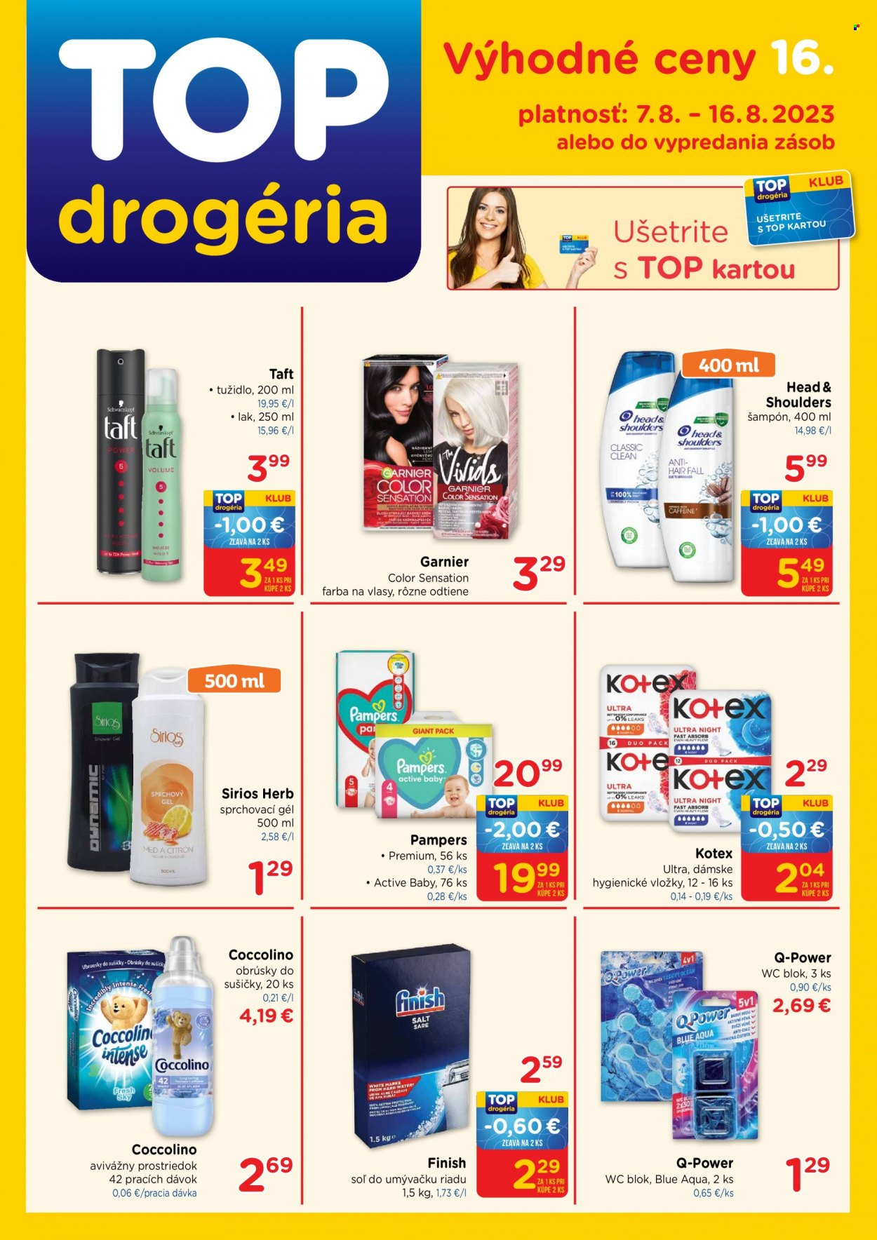 Leták TOP drogéria - 7.8.2023 - 16.8.2023. Strana 1