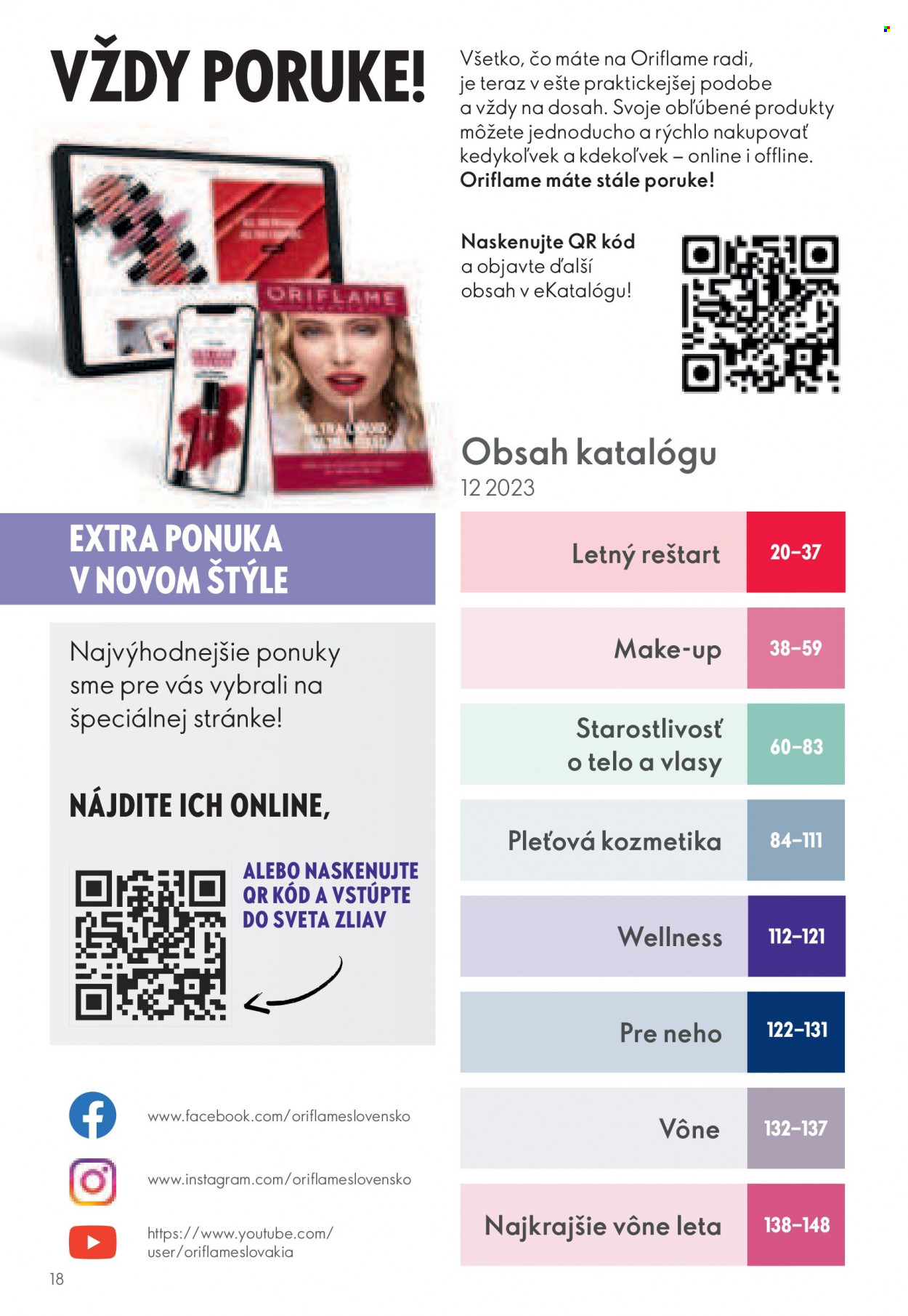 Leták Oriflame - 9.8.2023 - 29.8.2023. Strana 18
