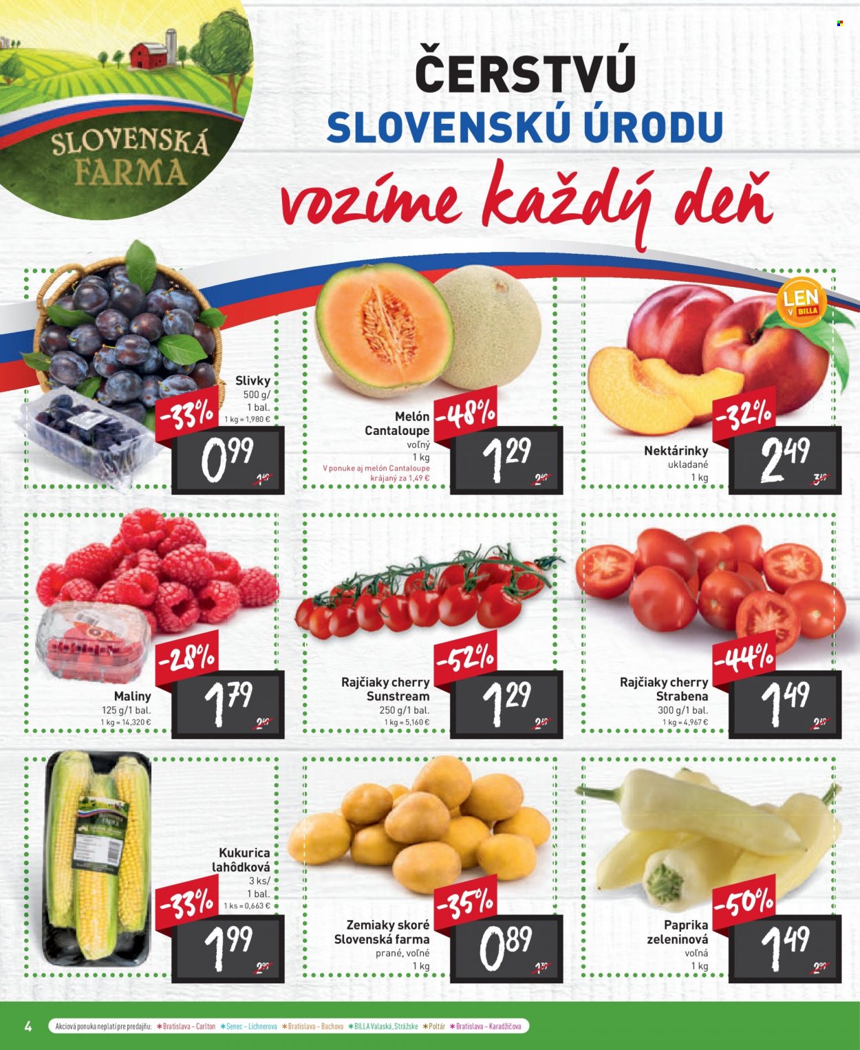 Leták Billa - 9.8.2023 - 15.8.2023. Strana 4