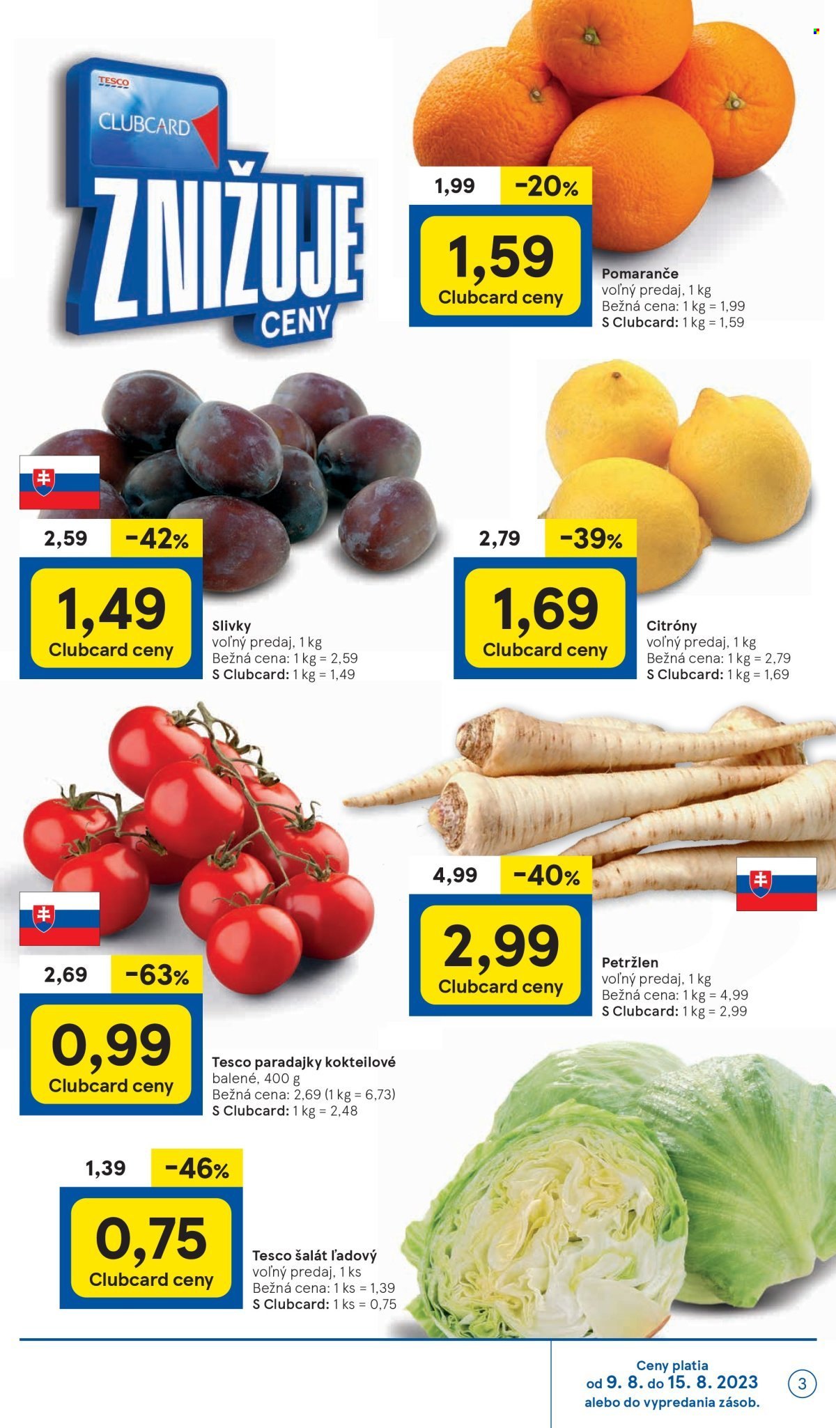 Leták TESCO - 9.8.2023 - 15.8.2023. Strana 3