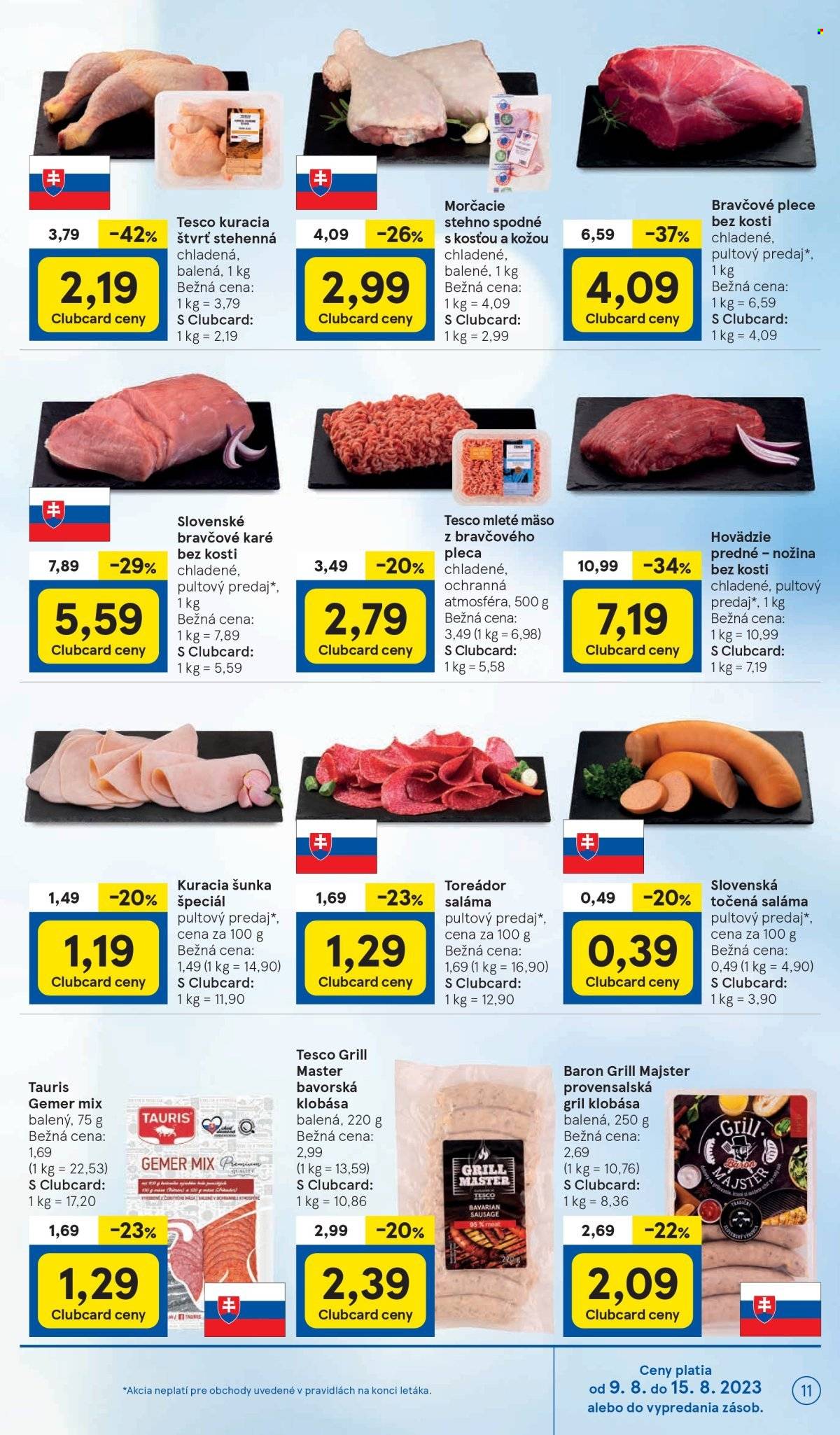 Leták TESCO - 9.8.2023 - 15.8.2023. Strana 11