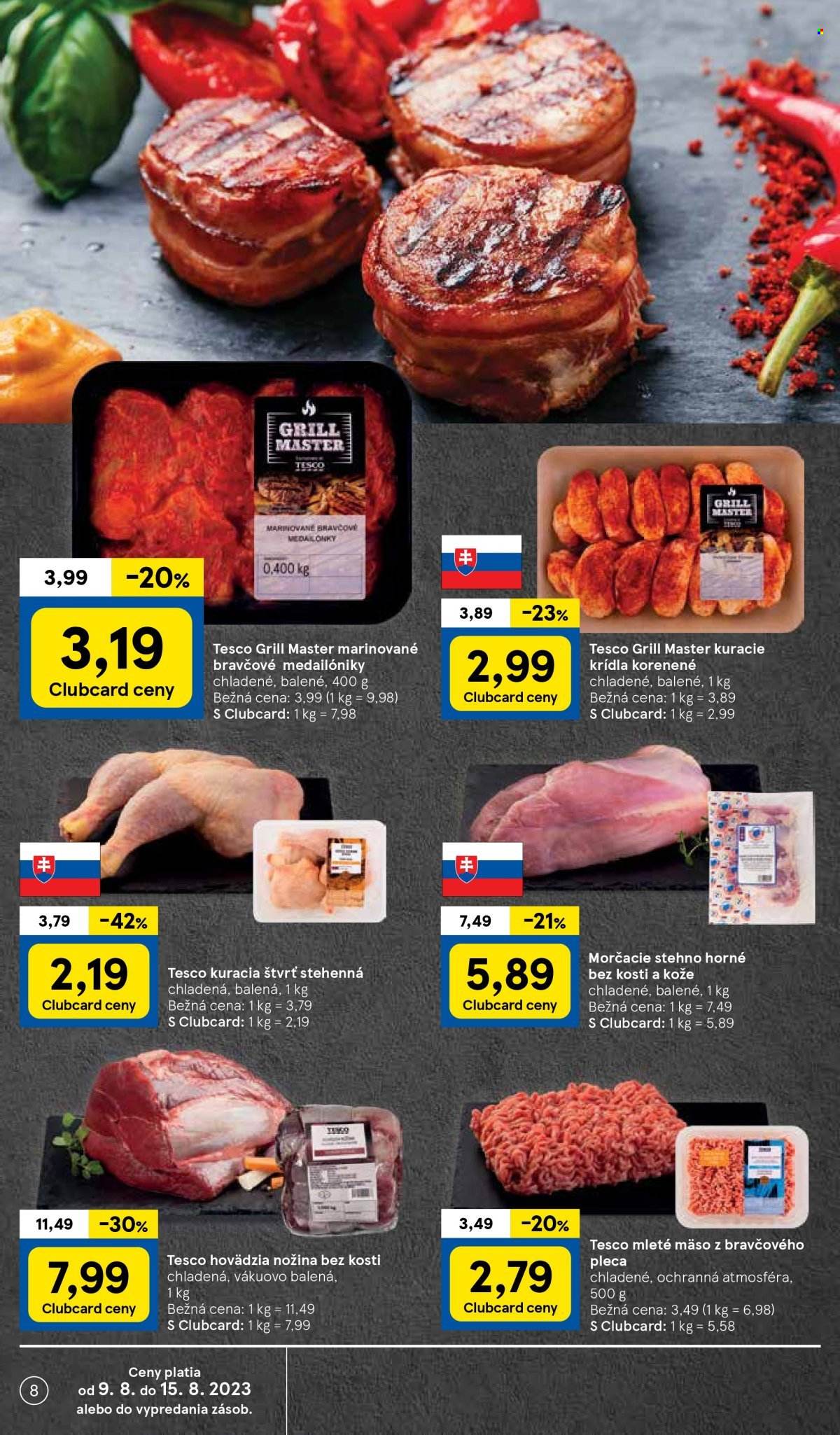 Leták TESCO supermarket - 9.8.2023 - 15.8.2023. Strana 8