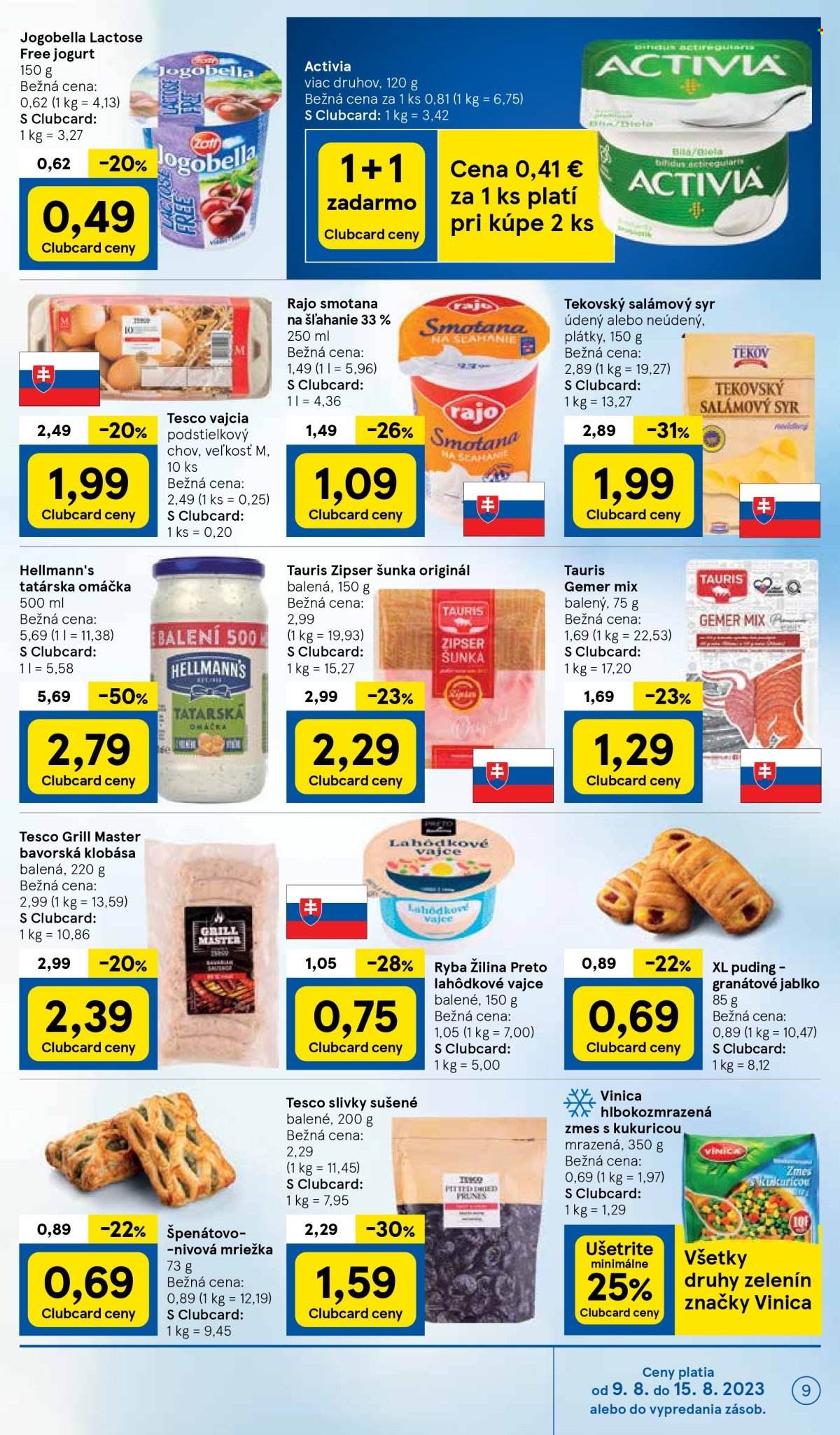 Leták TESCO supermarket - 9.8.2023 - 15.8.2023. Strana 9