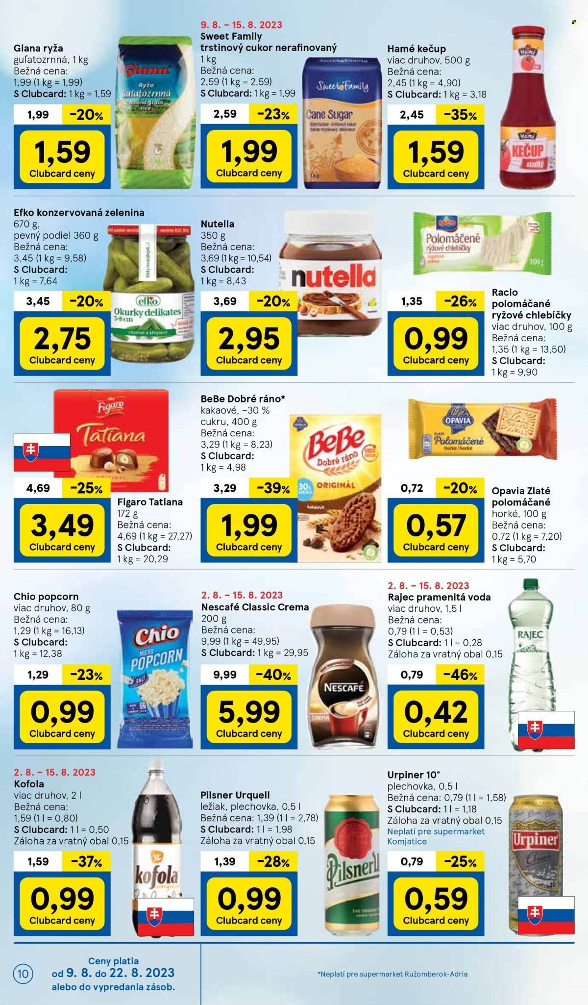 Leták TESCO supermarket - 9.8.2023 - 15.8.2023. Strana 10