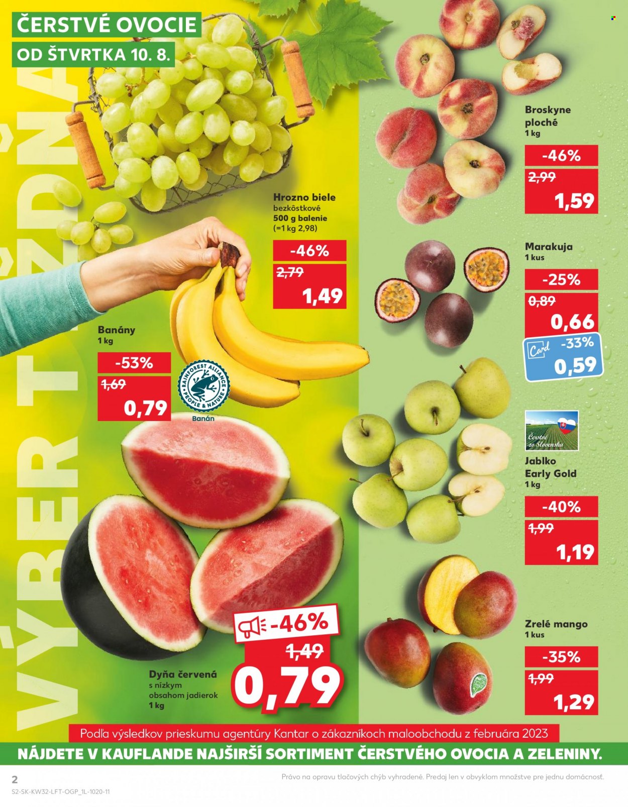 Leták Kaufland - 10.8.2023 - 16.8.2023. Strana 2