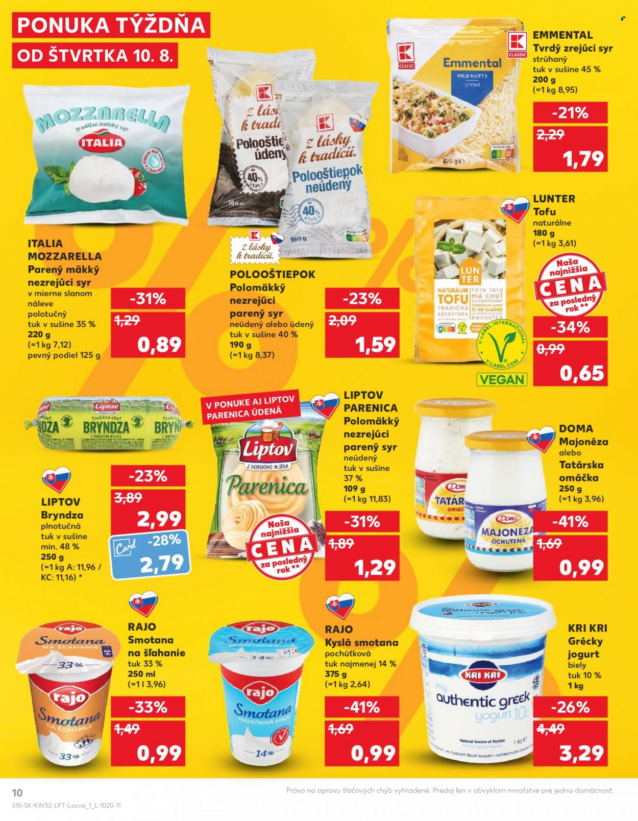 Leták Kaufland - 10.8.2023 - 16.8.2023. Strana 10