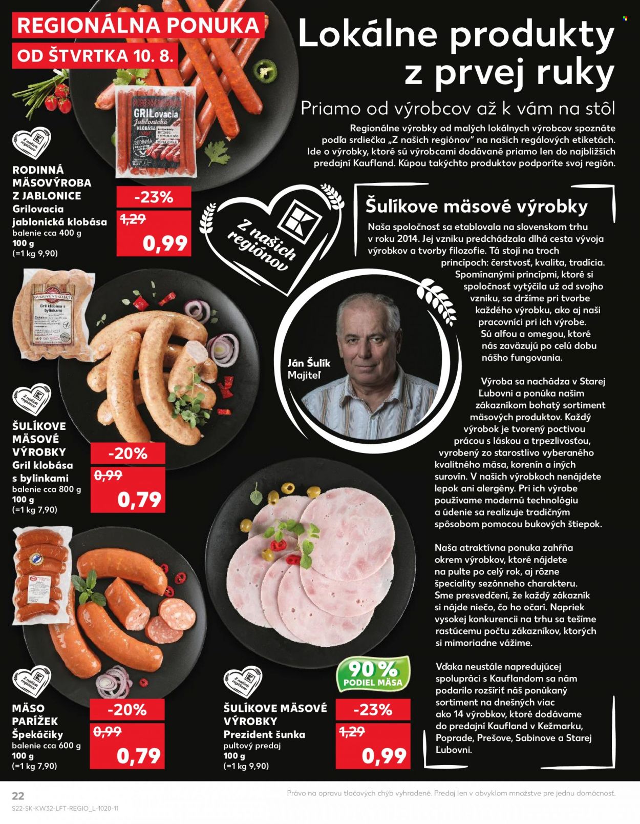 Leták Kaufland - 10.8.2023 - 16.8.2023. Strana 22