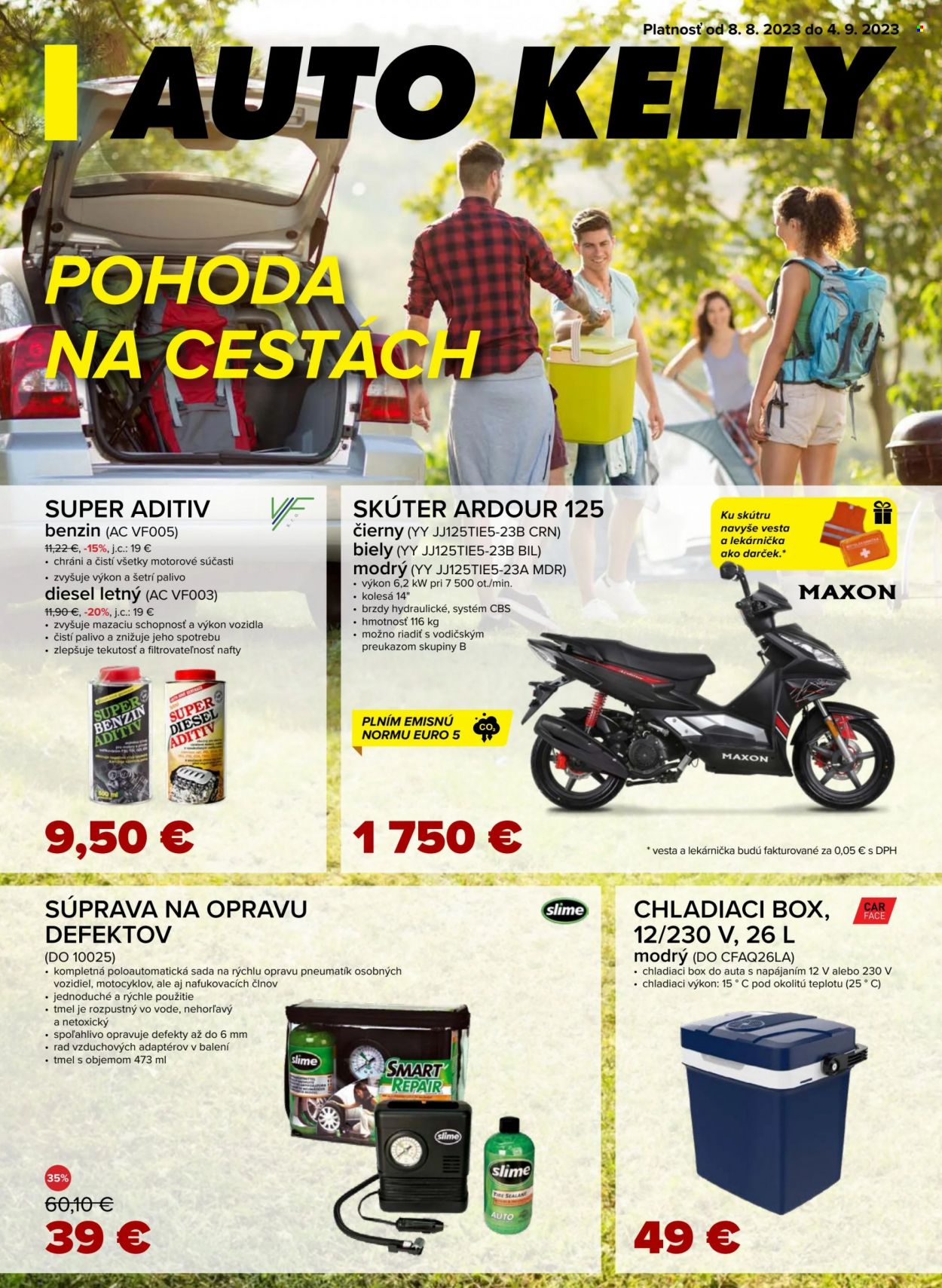 Leták Auto Kelly - 8.8.2023 - 4.9.2023. Strana 1