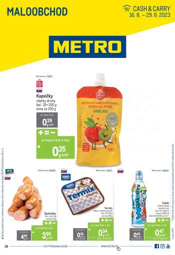 Leták Metro - 16.8.2023 - 29.8.2023.