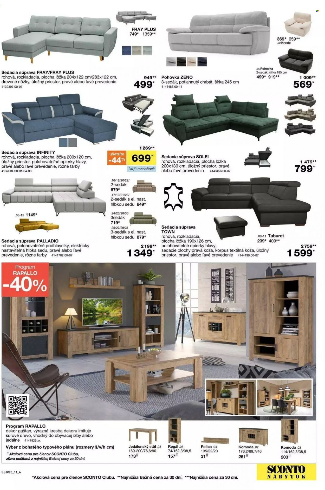 Leták Sconto nábytok - 9.8.2023 - 29.8.2023. Strana 11