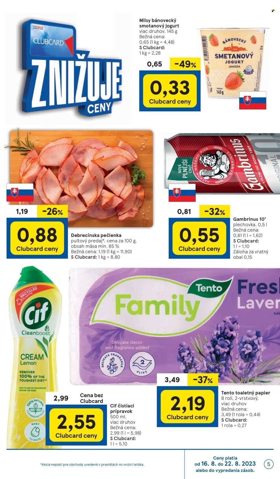 Leták TESCO - 16.8.2023 - 22.8.2023. Strana 5