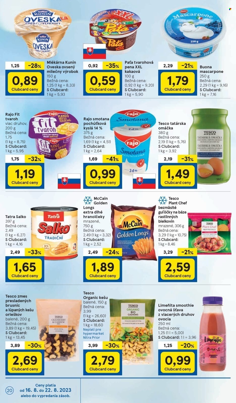 Leták TESCO - 16.8.2023 - 22.8.2023. Strana 20