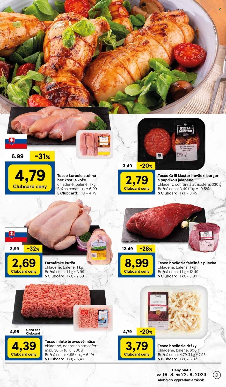 Leták TESCO supermarket - 16.8.2023 - 22.8.2023. Strana 9