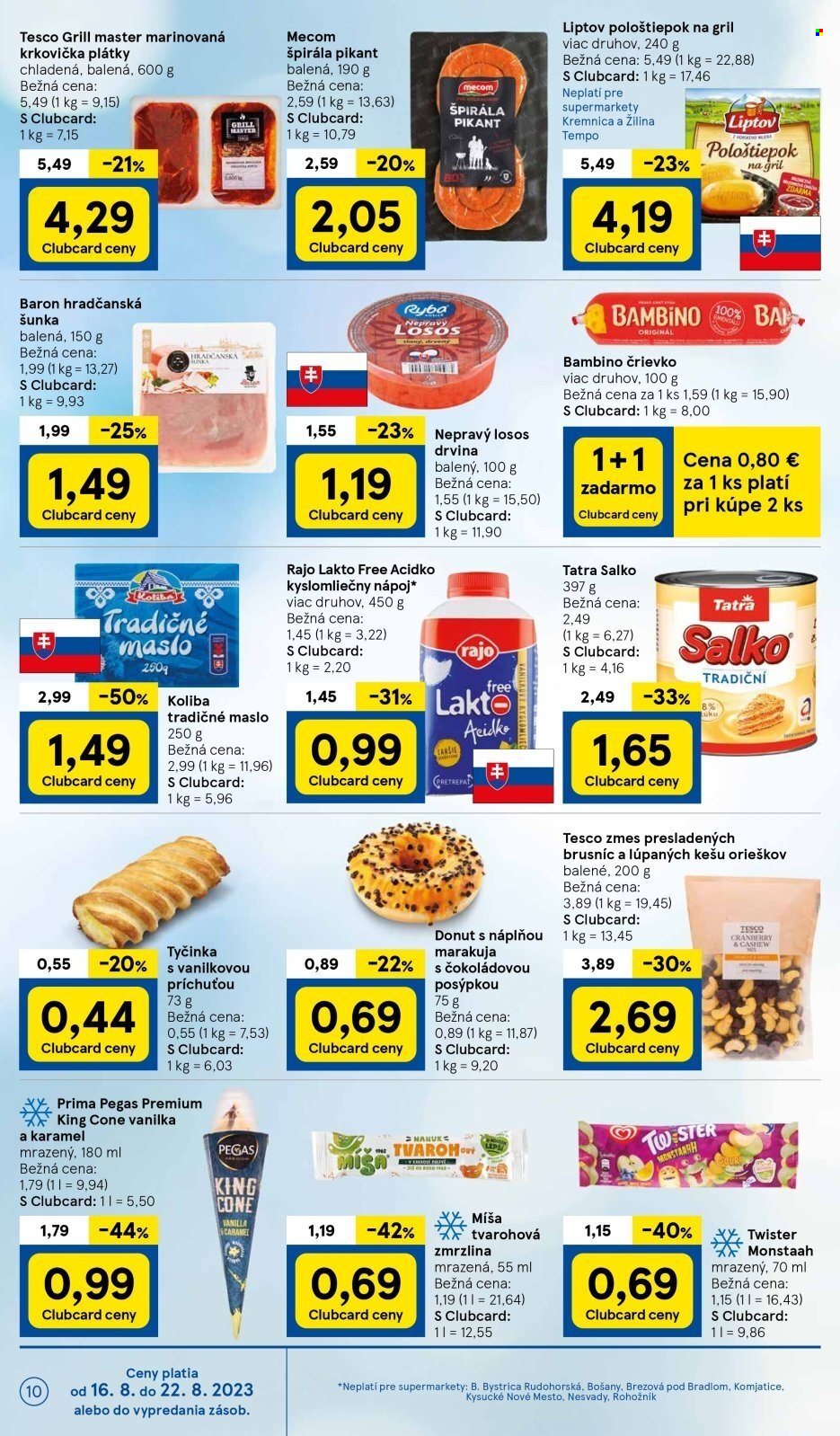 Leták TESCO supermarket - 16.8.2023 - 22.8.2023. Strana 10