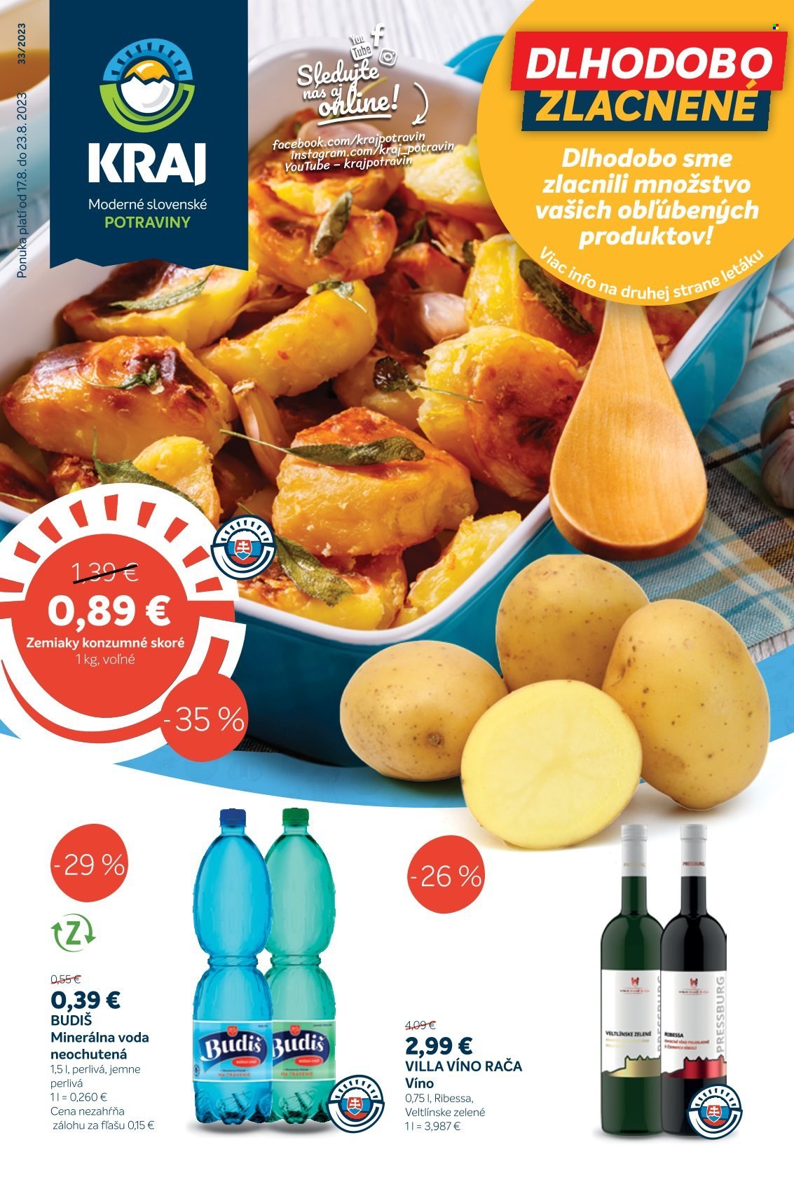 Leták Kraj - 17.8.2023 - 23.8.2023. Strana 1