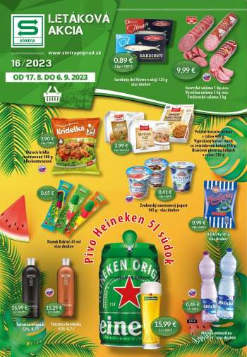 Leták Sintra - 17.8.2023 - 6.9.2023.
