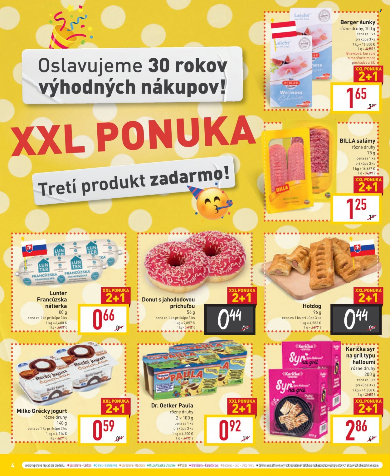 Leták Billa - 16.8.2023 - 22.8.2023. Strana 4
