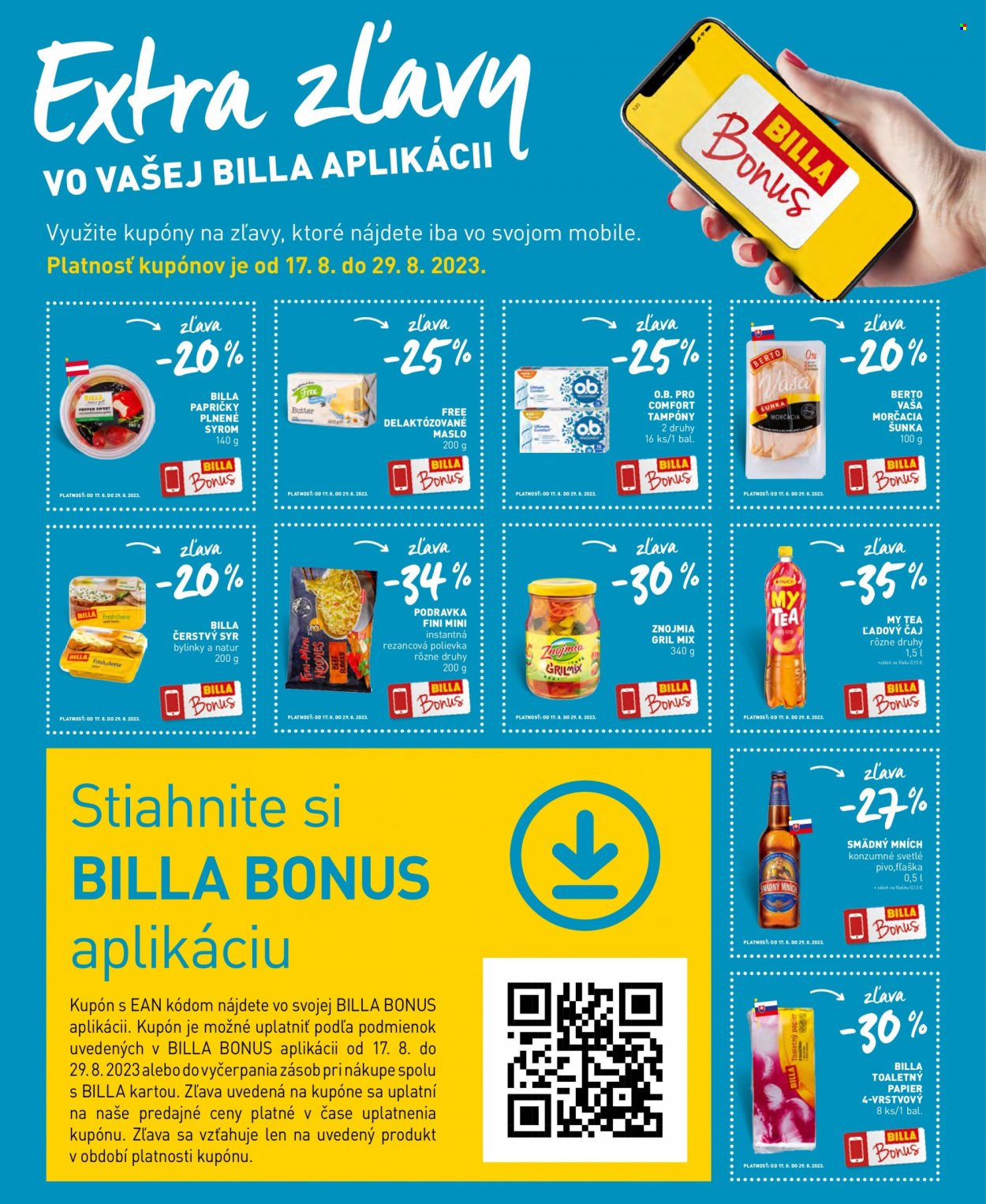 Leták Billa - 16.8.2023 - 22.8.2023. Strana 27