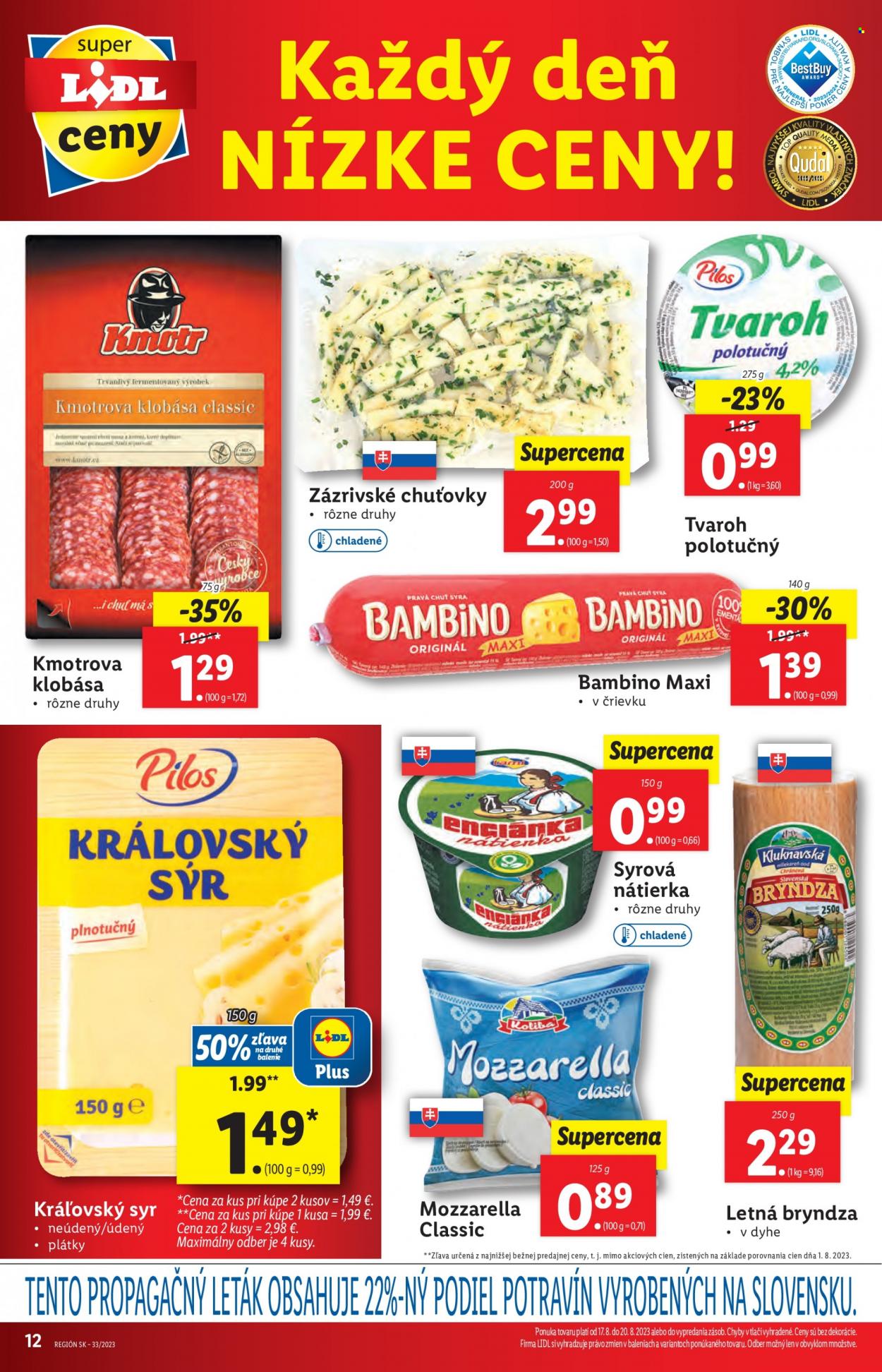 Leták Lidl - 17.8.2023 - 20.8.2023. Strana 18