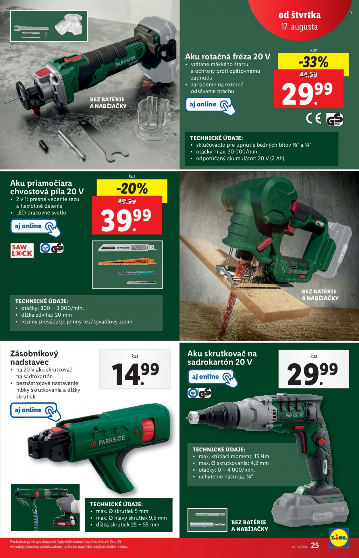 Leták Lidl - 17.8.2023 - 20.8.2023. Strana 49