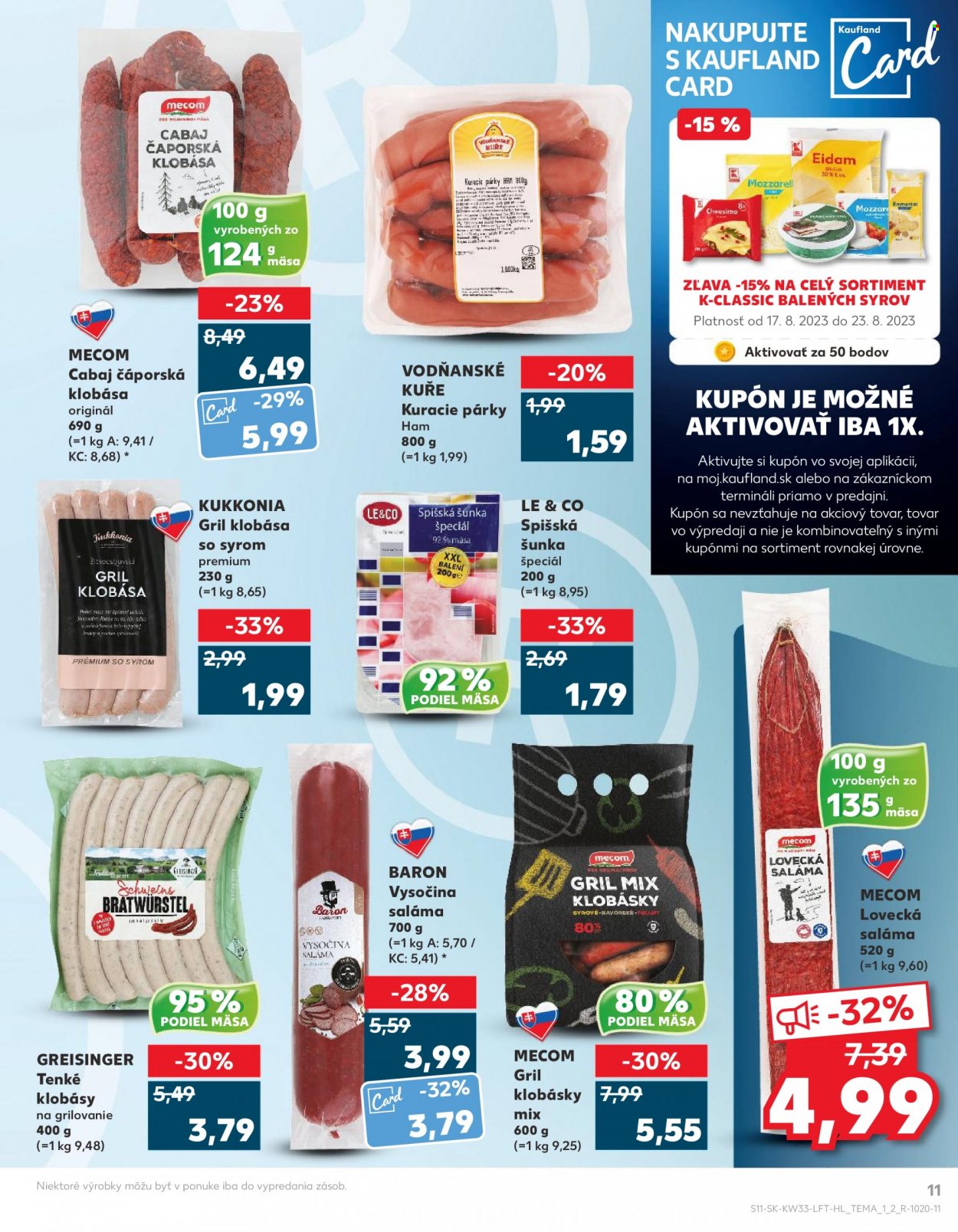 Leták Kaufland - 17.8.2023 - 23.8.2023. Strana 11