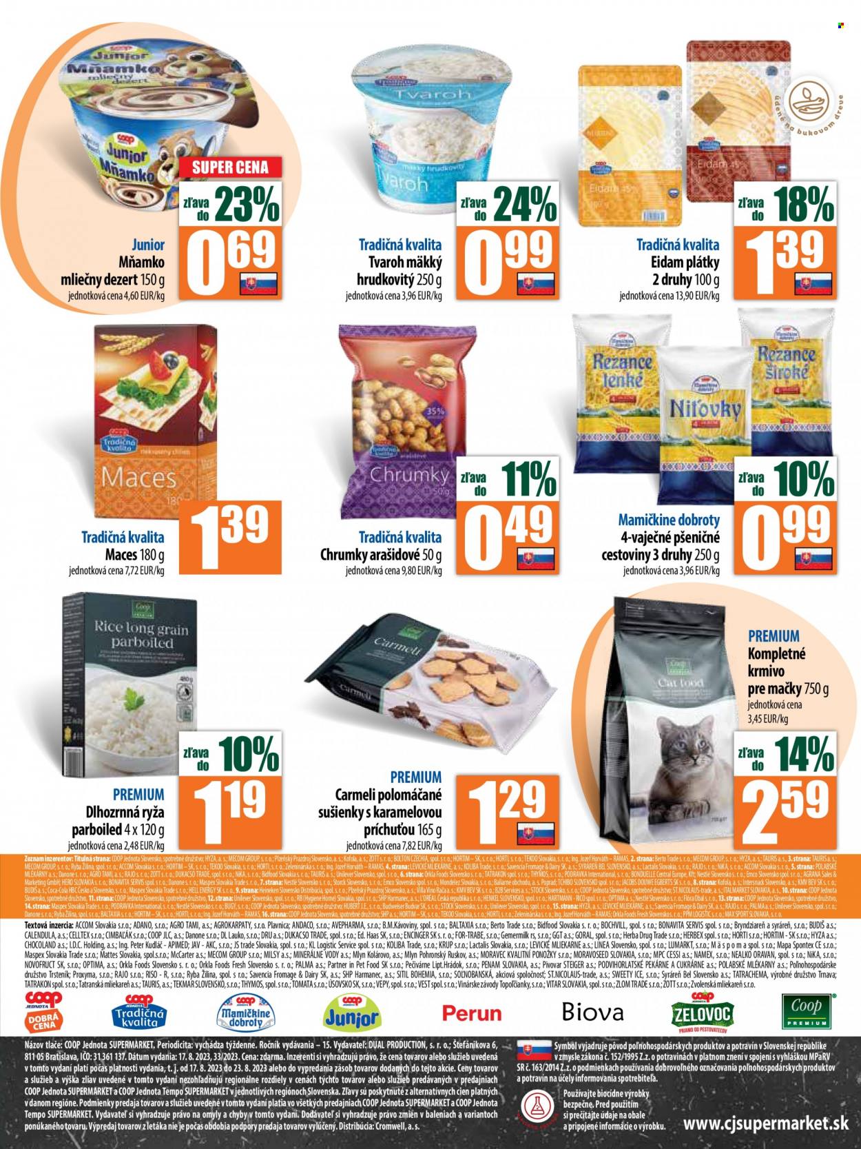 Leták COOP Jednota - 17.8.2023 - 23.8.2023. Strana 11