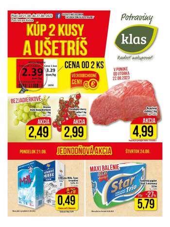 Leták Klas - 21.8.2023 - 28.8.2023.