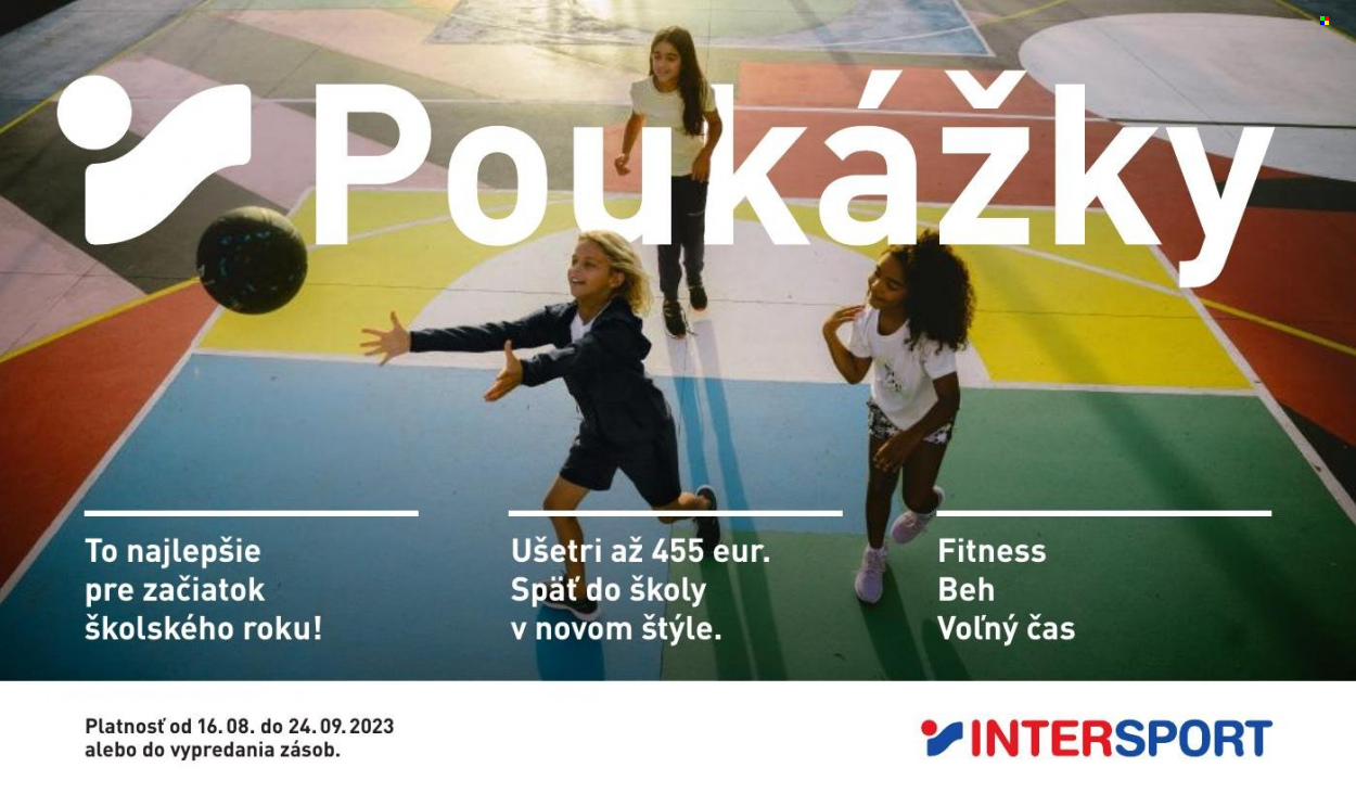 Leták Intersport - 16.8.2023 - 24.9.2023. Strana 1