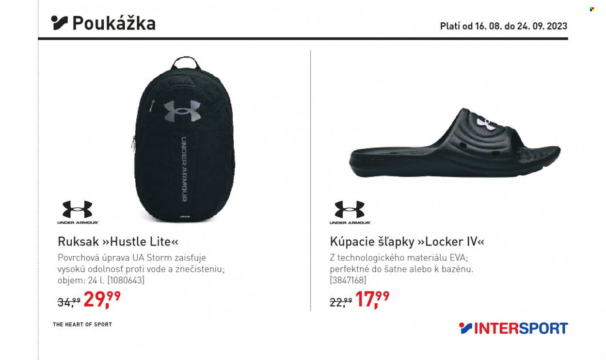 Leták Intersport - 16.8.2023 - 24.9.2023. Strana 3