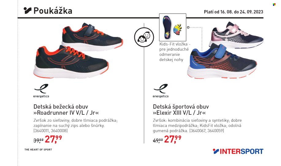 Leták Intersport - 16.8.2023 - 24.9.2023. Strana 7