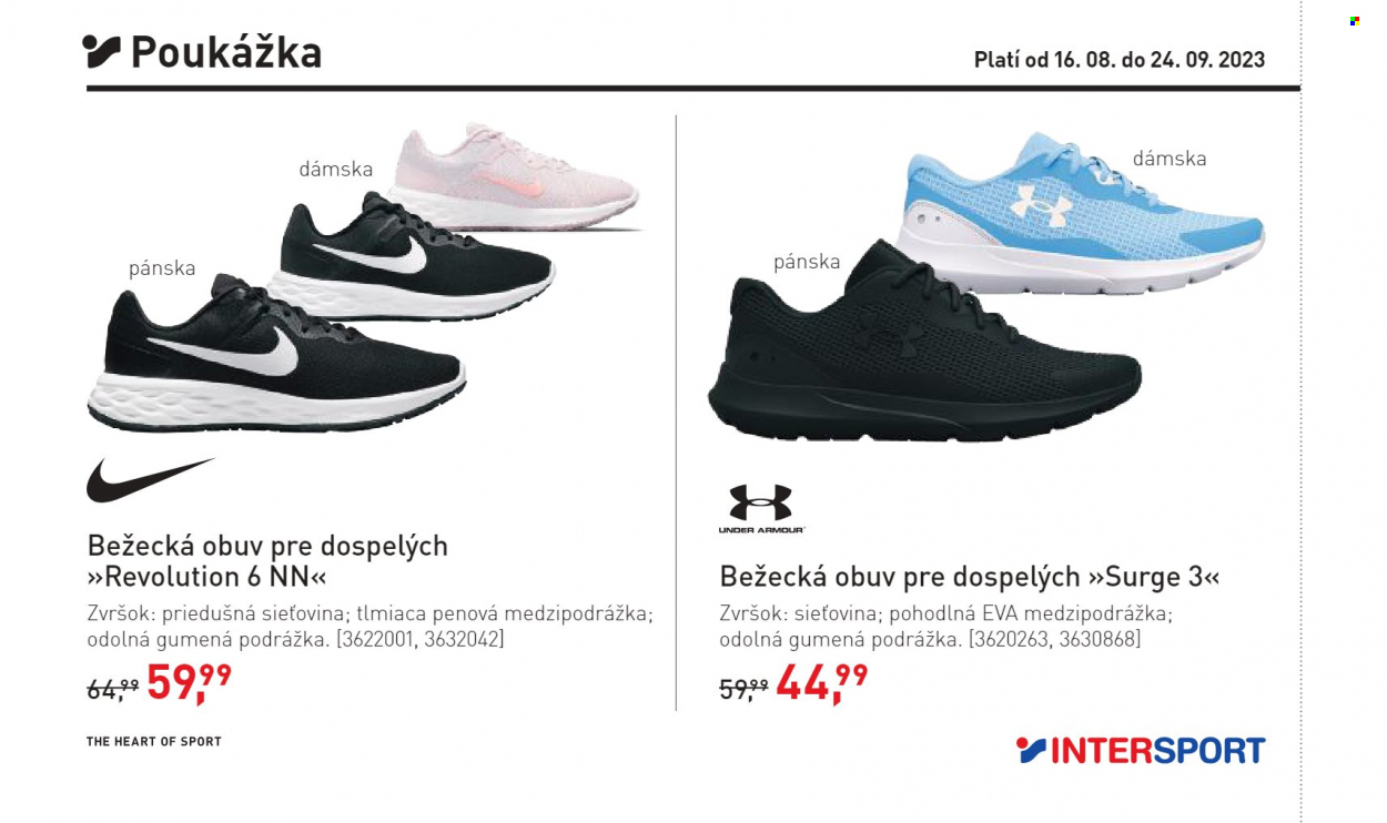 Leták Intersport - 16.8.2023 - 24.9.2023. Strana 12
