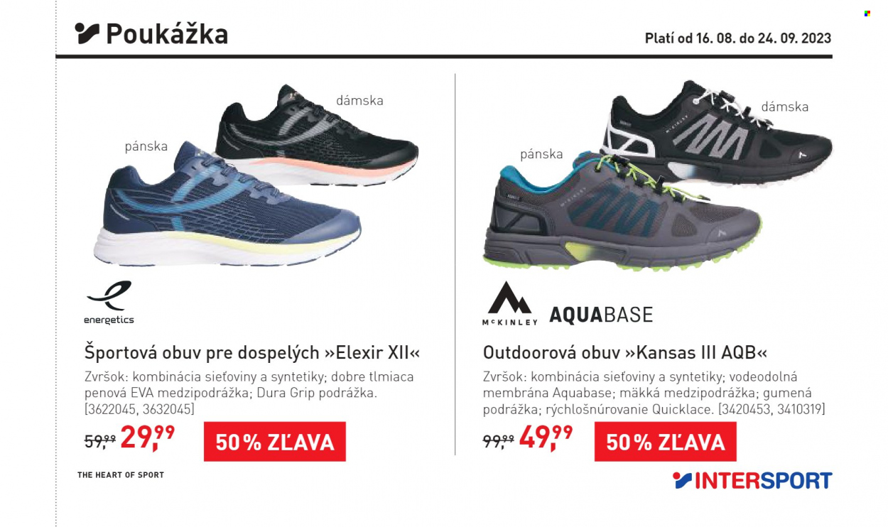 Leták Intersport - 16.8.2023 - 24.9.2023. Strana 13
