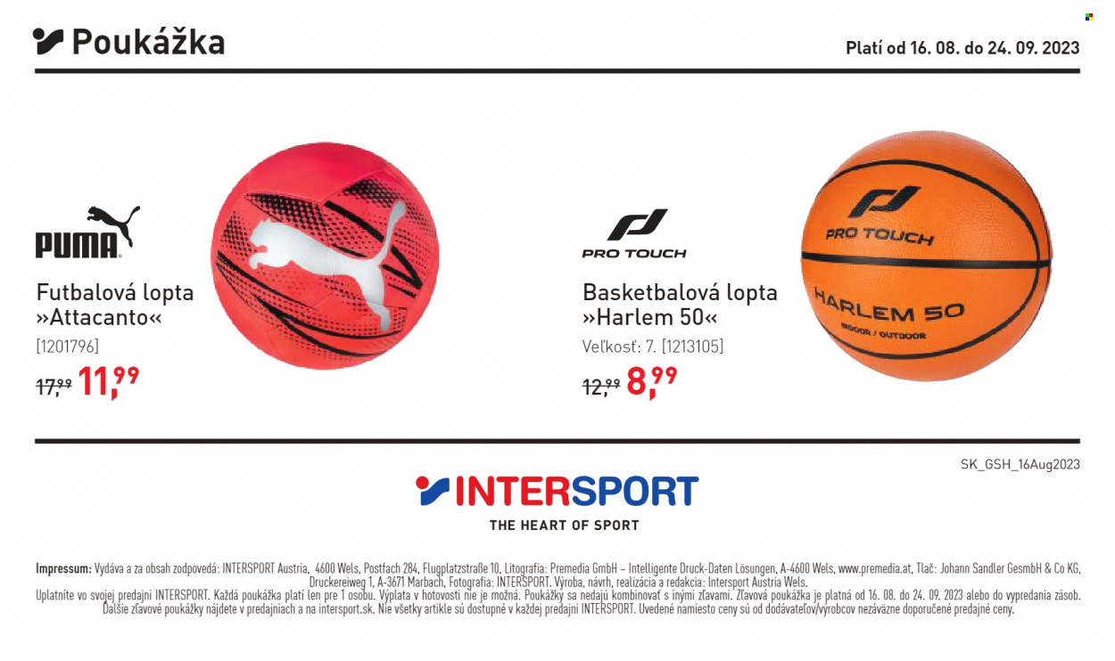 Leták Intersport - 16.8.2023 - 24.9.2023. Strana 16