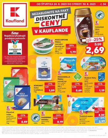 Leták Kaufland - 24.8.2023 - 29.8.2023.