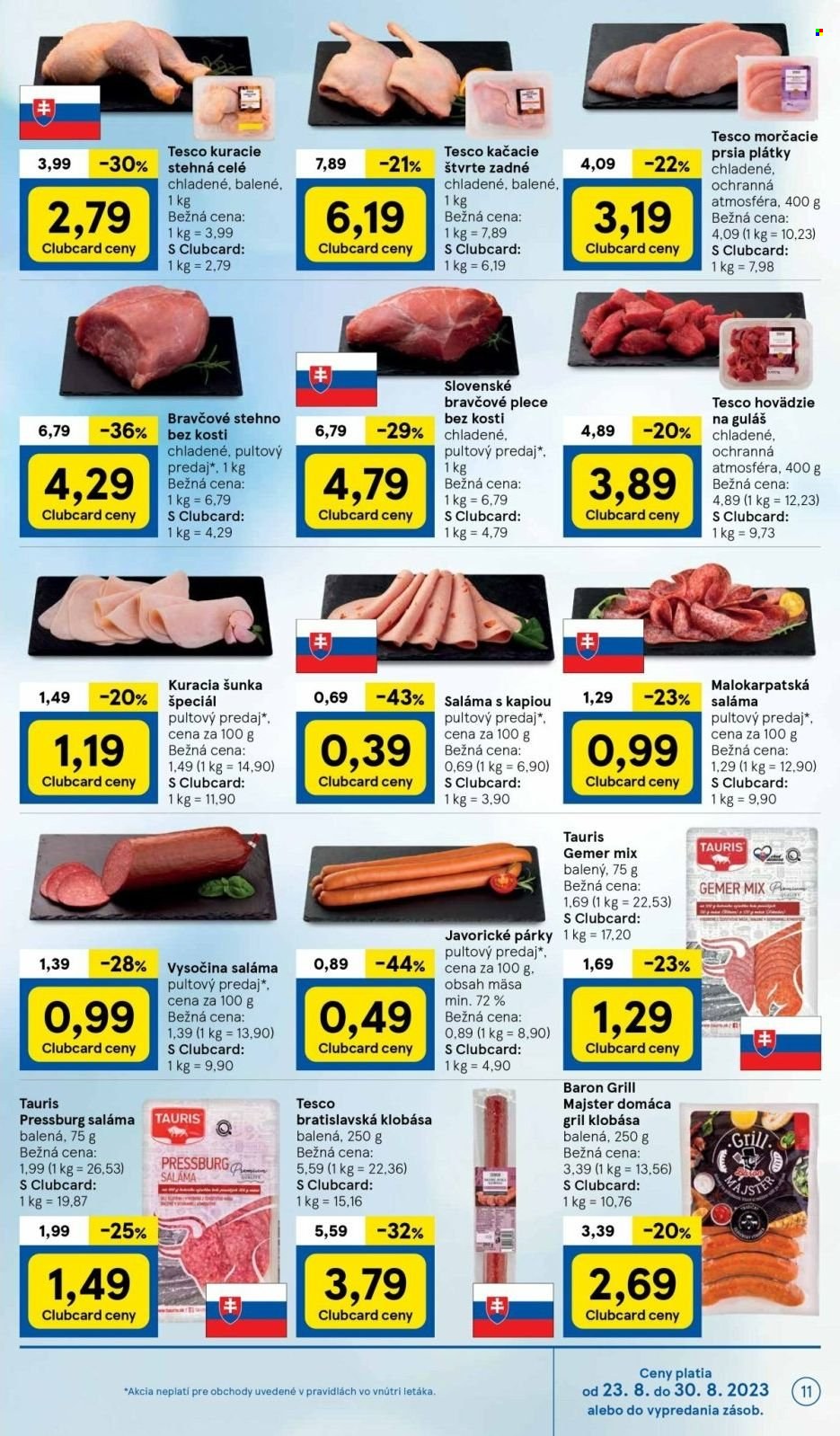 Leták TESCO - 23.8.2023 - 30.8.2023. Strana 11