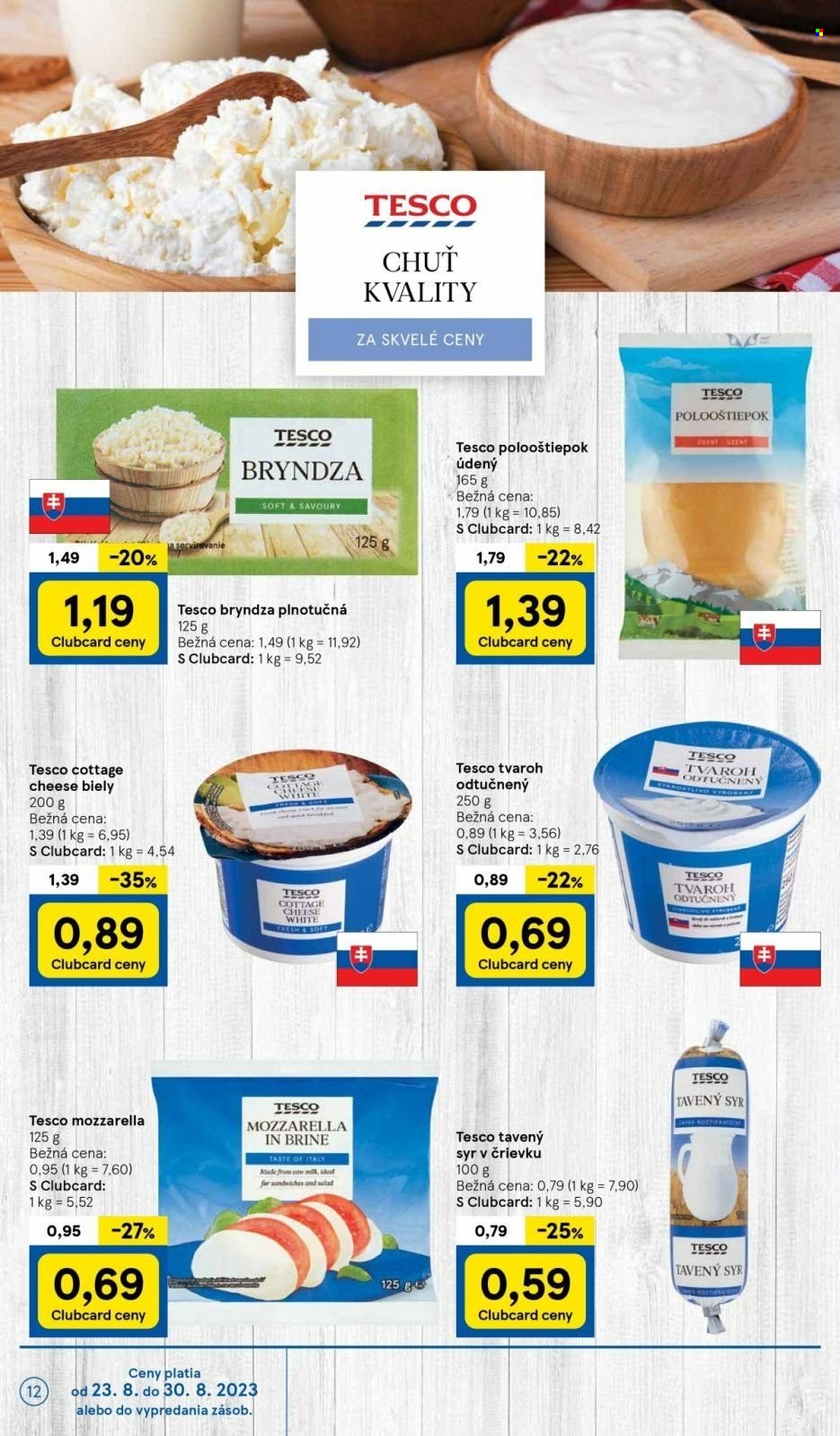 Leták TESCO - 23.8.2023 - 30.8.2023. Strana 12