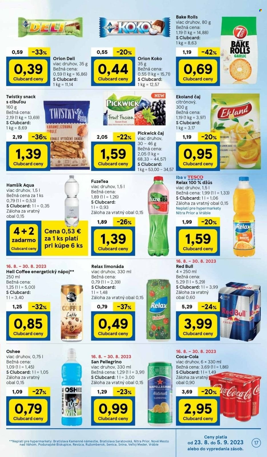 Leták TESCO - 23.8.2023 - 30.8.2023. Strana 17