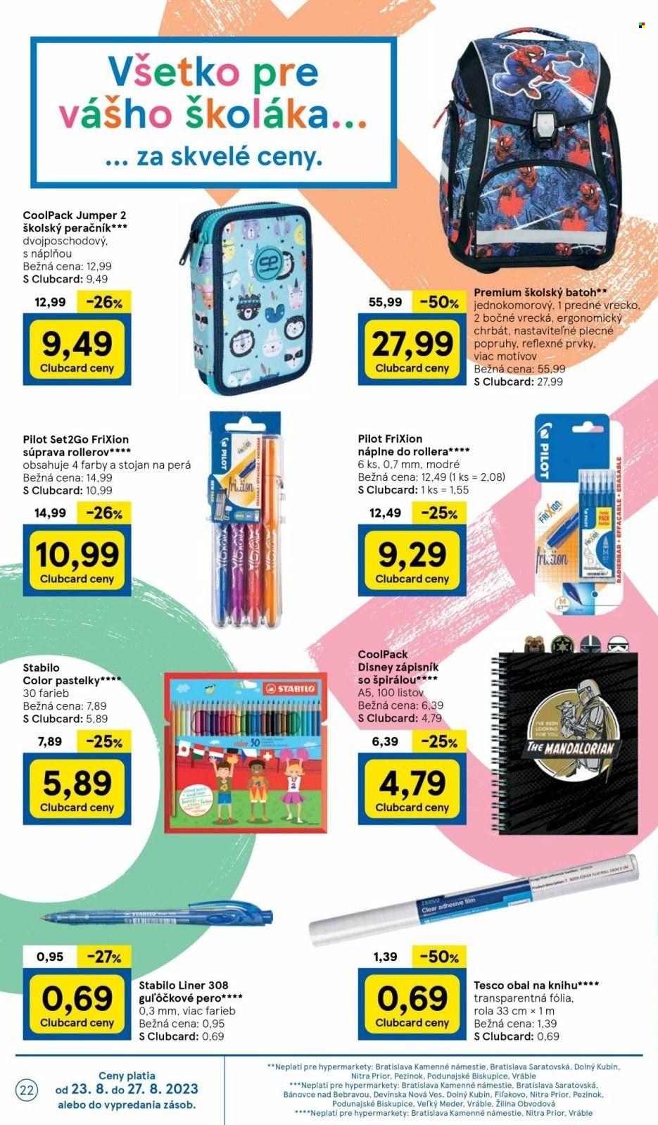 Leták TESCO - 23.8.2023 - 30.8.2023. Strana 22
