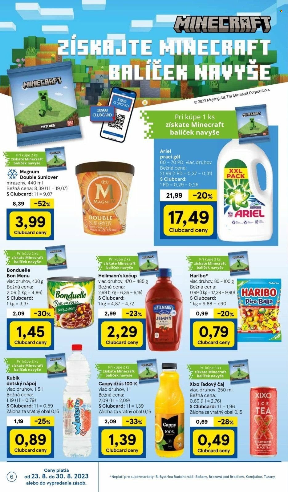 Leták TESCO supermarket - 23.8.2023 - 30.8.2023. Strana 6
