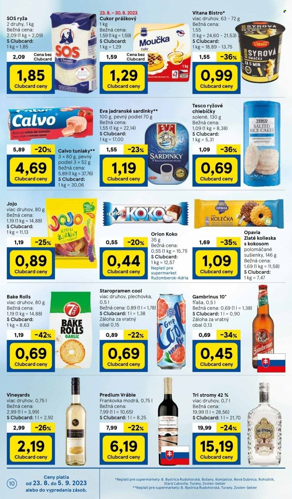 Leták TESCO supermarket - 23.8.2023 - 30.8.2023. Strana 10