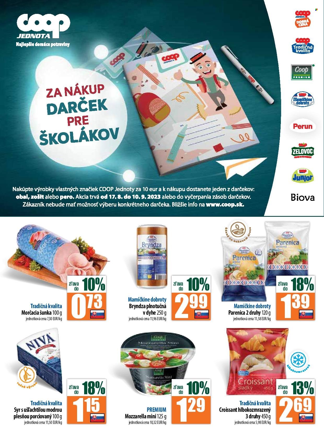 Leták COOP Jednota - 24.8.2023 - 30.8.2023. Strana 10