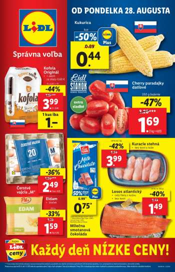 Leták Lidl - 28.8.2023 - 3.9.2023.