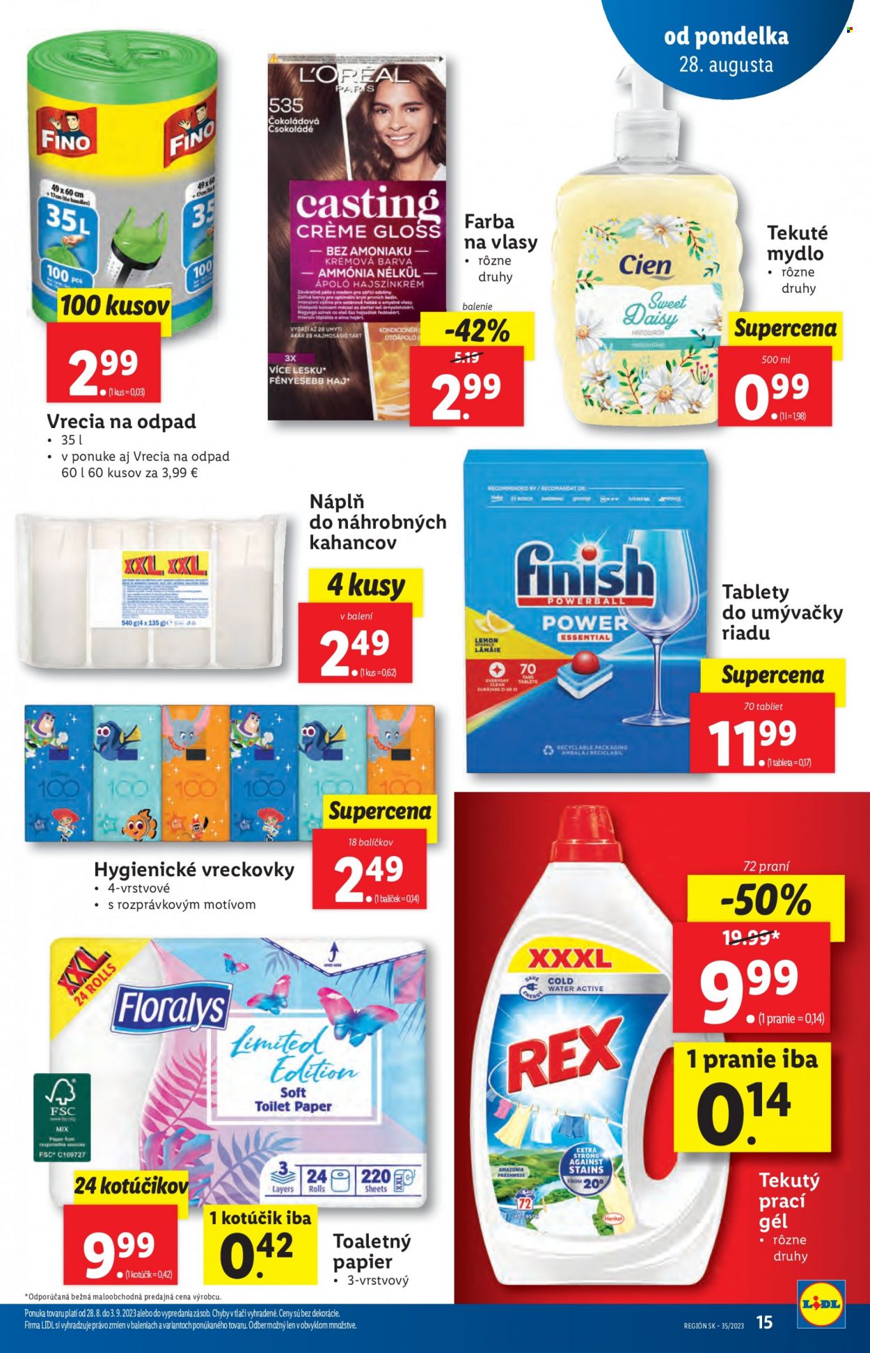 Leták Lidl - 28.8.2023 - 3.9.2023. Strana 22