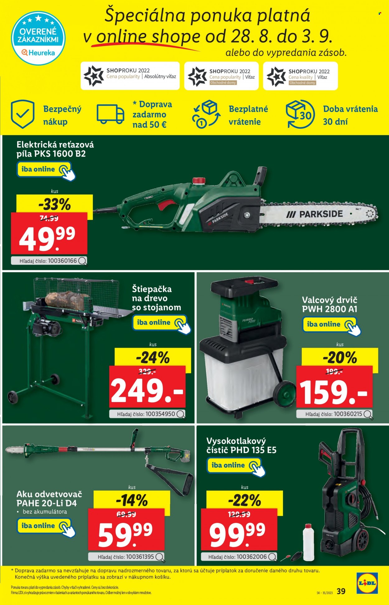 Leták Lidl - 28.8.2023 - 3.9.2023. Strana 46