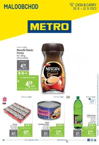Leták Metro - 30.8.2023 - 12.9.2023.