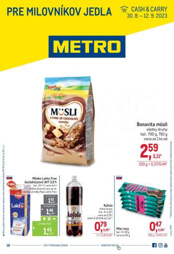 Leták Metro - 30.8.2023 - 5.9.2023.