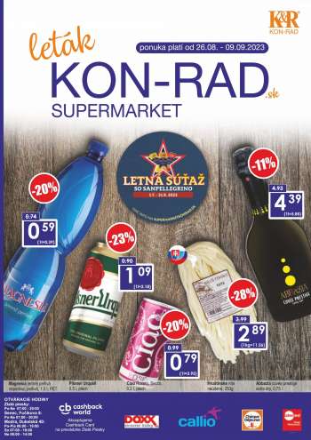 Leták KON-RAD - 26.8.2023 - 9.9.2023.
